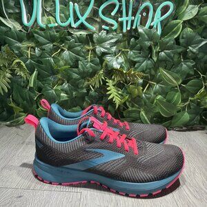 Brooks Revel 5 Black Teal Pink Athletic Running Shoes Women’s Size 9 B